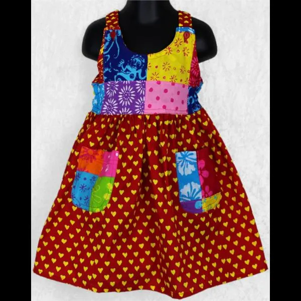 Sunny's Patchwork Dress (Ages: 2, 4, 6)