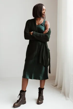 Talete Dress in Dark Green