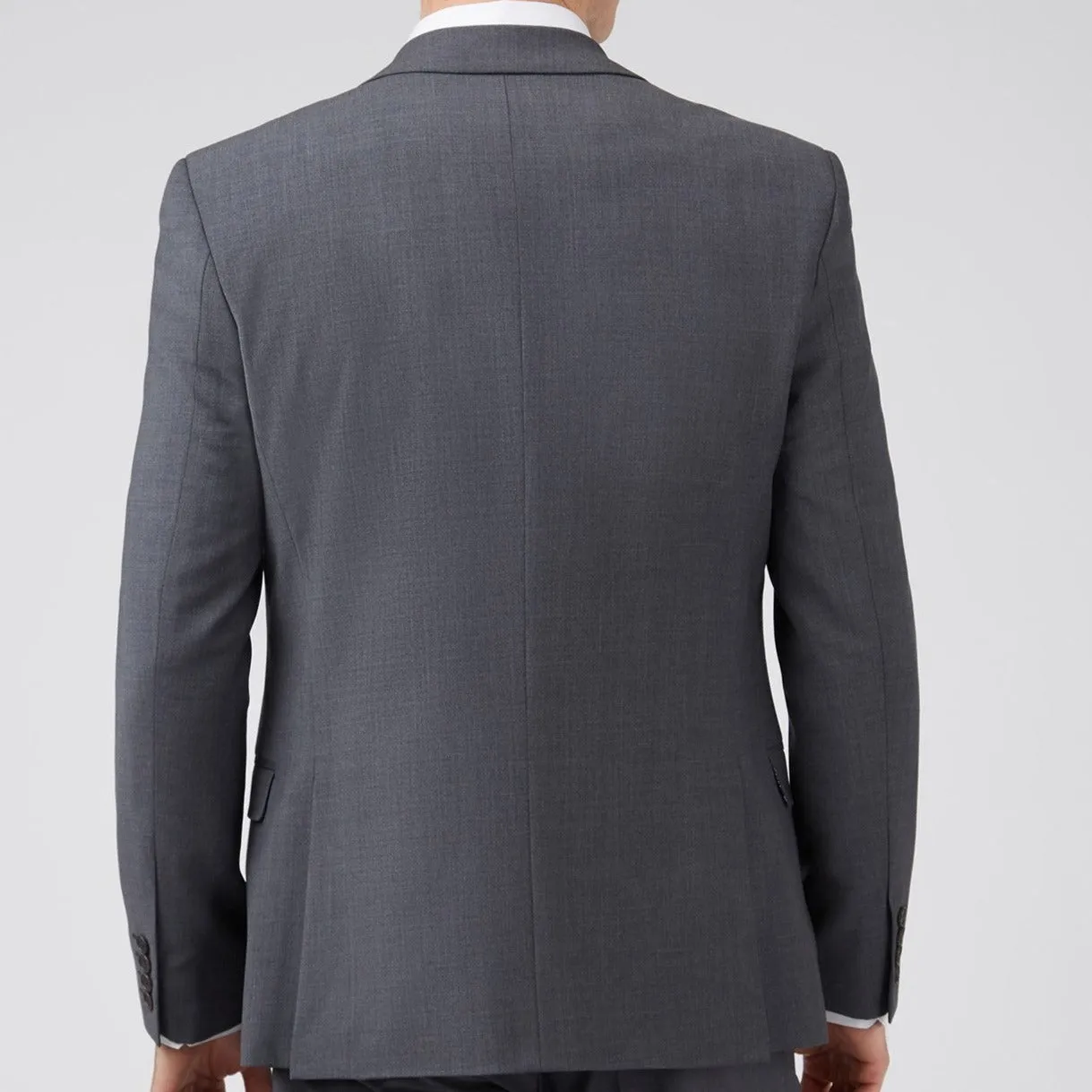 Ted Baker Slim Fit Panama Charcoal Suit Jacket