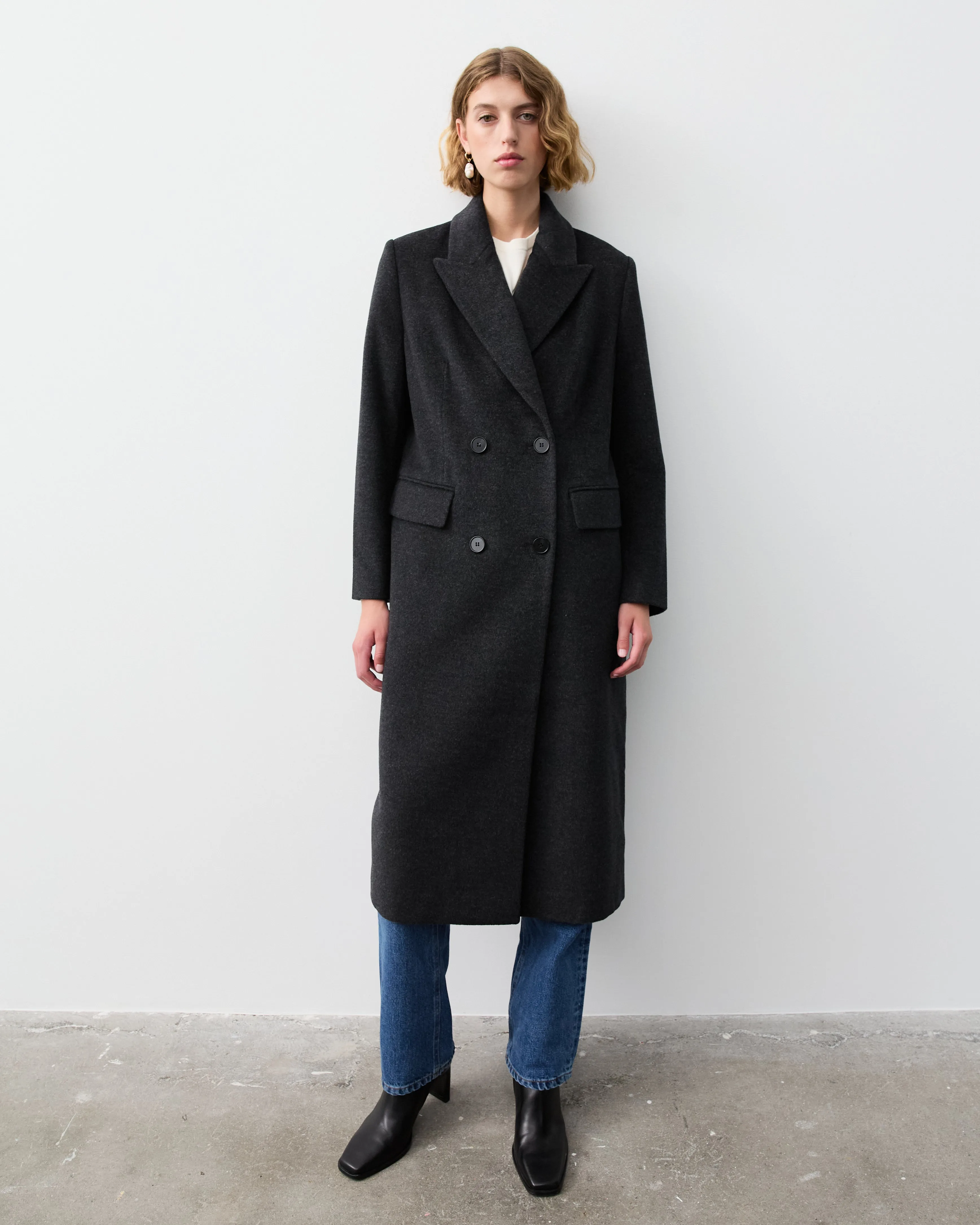 THE NEW YORK COAT- CHARCOAL