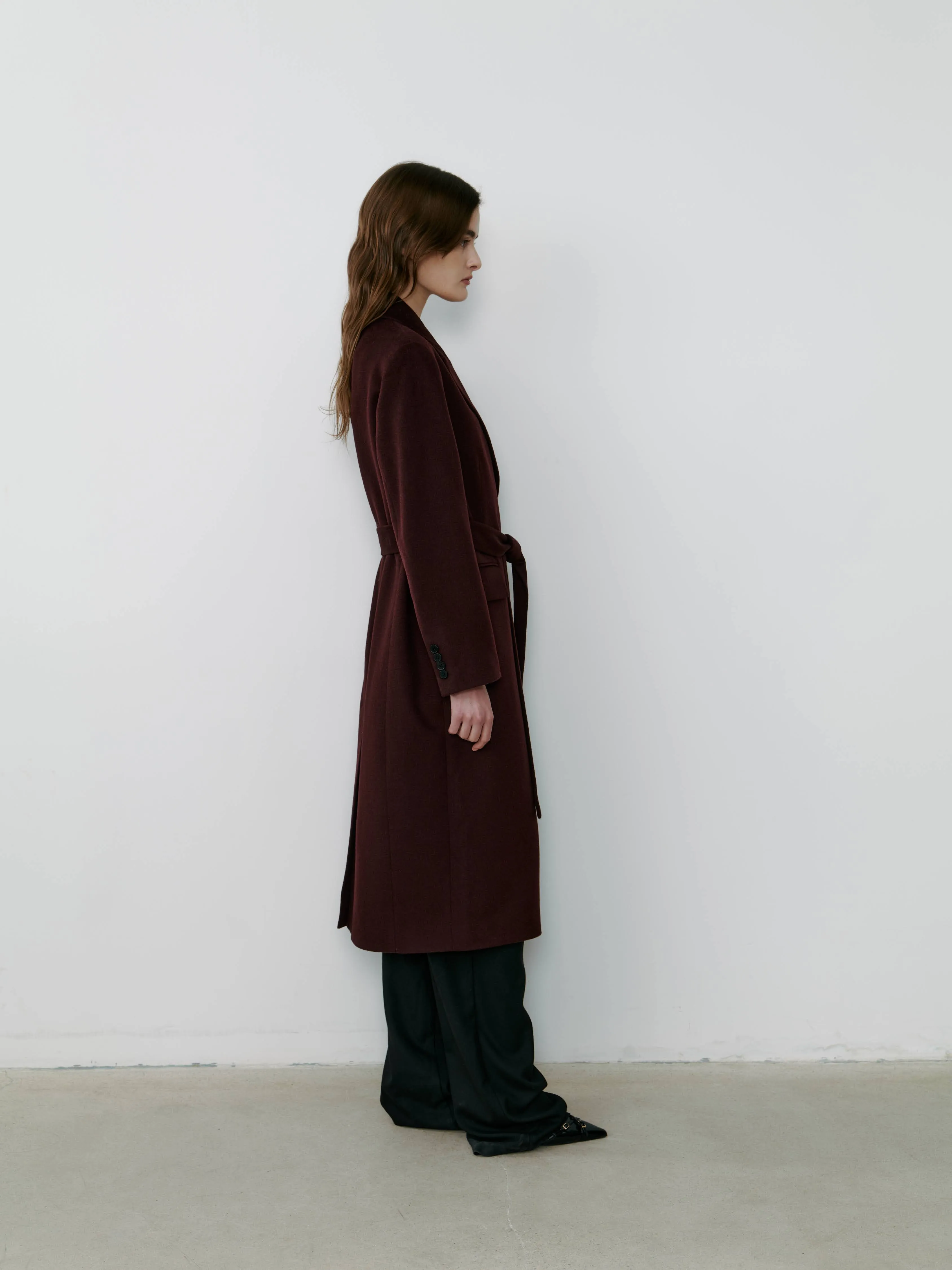 THE PARISIAN COAT - BURGUNDY