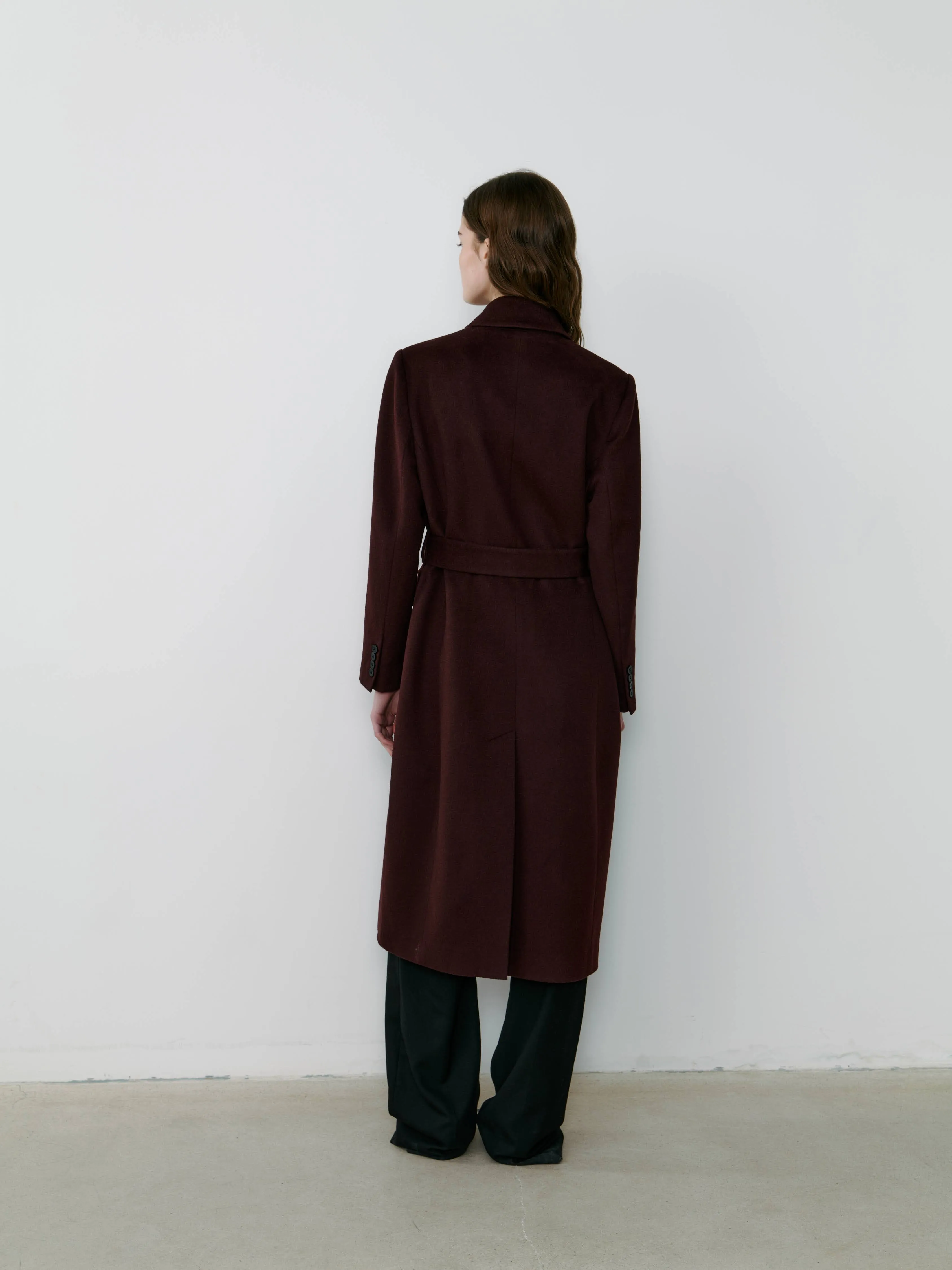 THE PARISIAN COAT - BURGUNDY