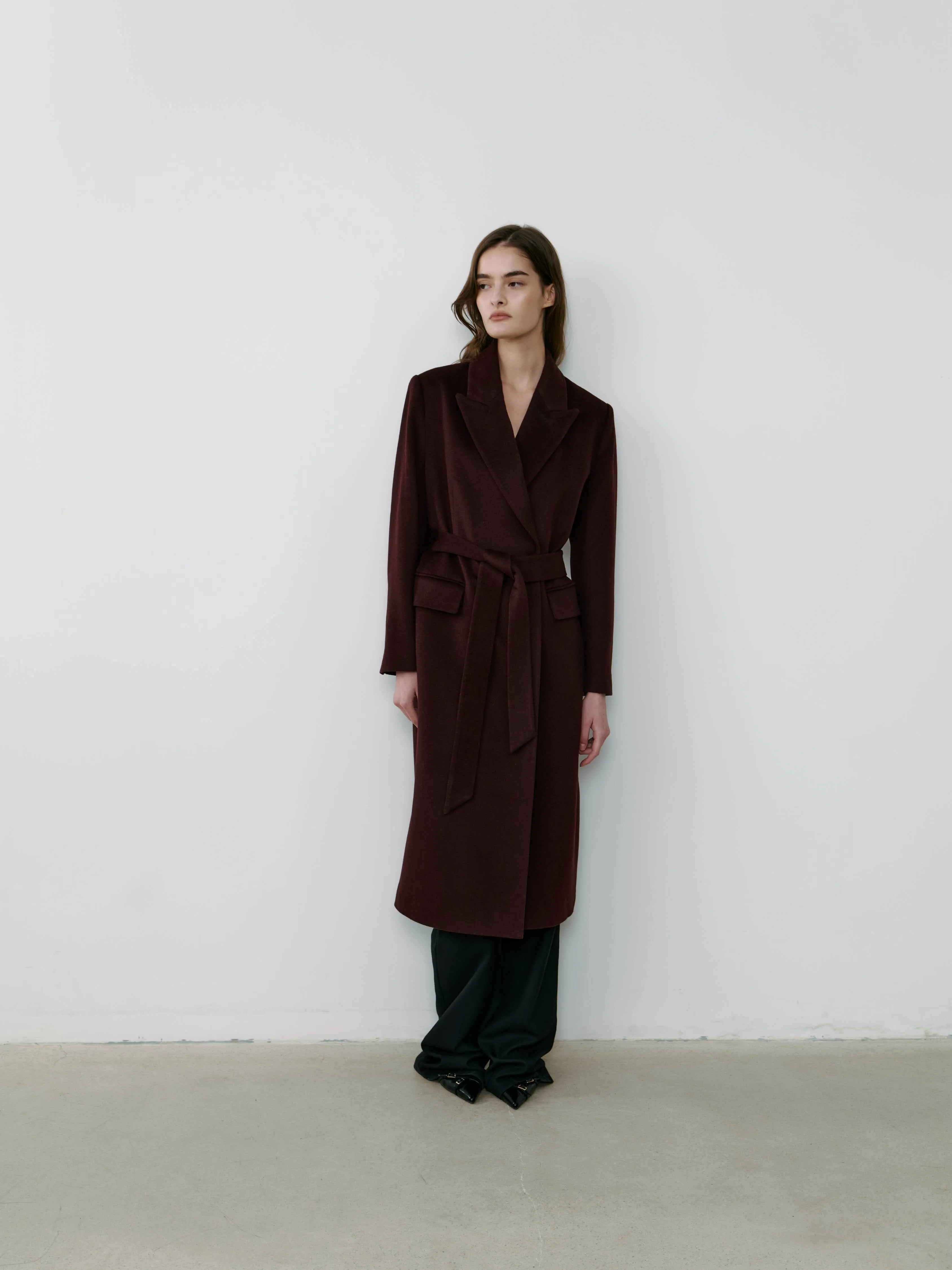 THE PARISIAN COAT - BURGUNDY