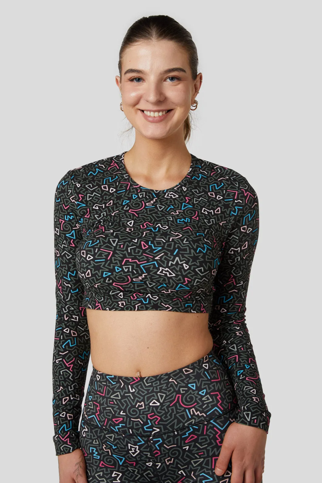 Twisting Printed Crop Top