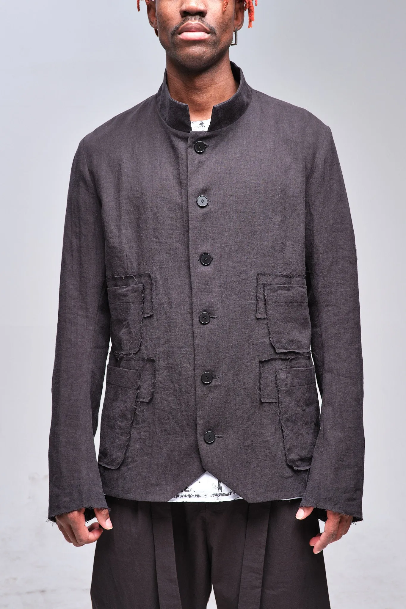 Two Sides Textured Hemp Jacket