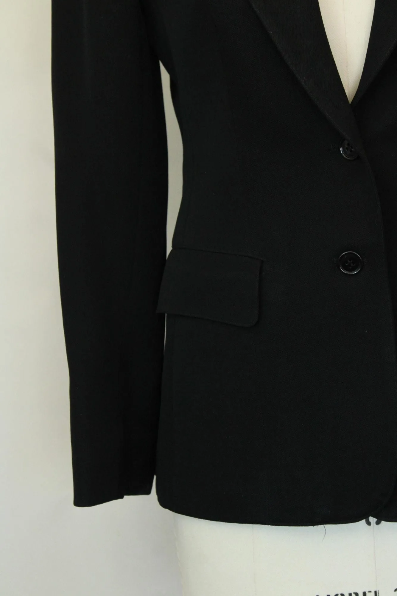 Vintage 1980s Evan Picone Black Blazer