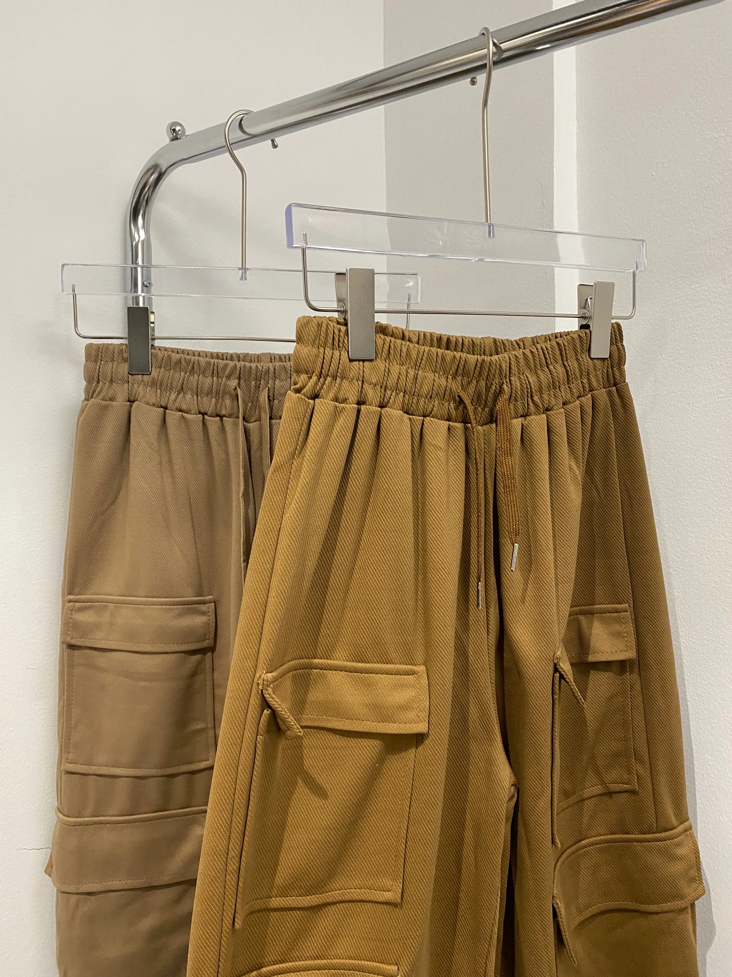 Wide Leg Baggy Sweatpants - Brown