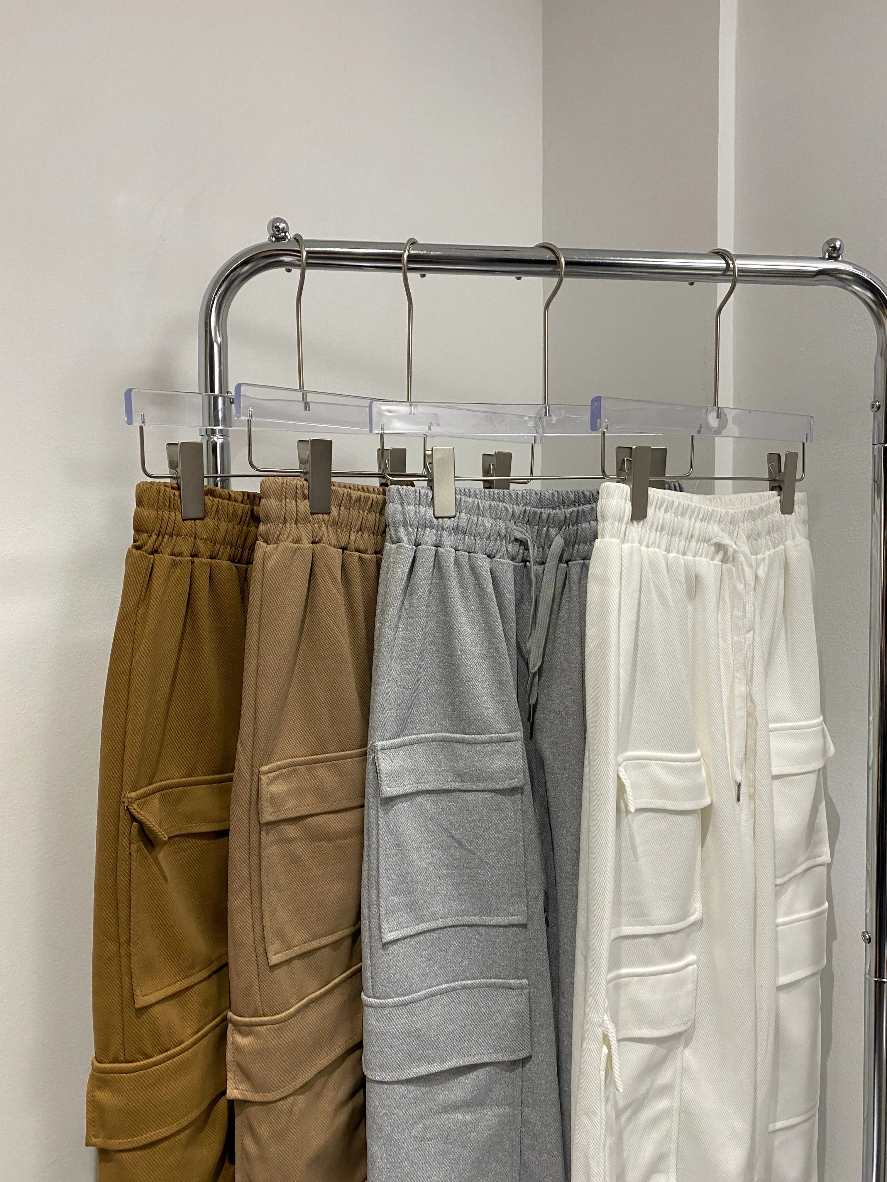 Wide Leg Baggy Sweatpants - Brown