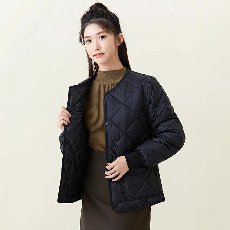 Winter women's padded cotton, fattened, light and thin students' warm long-sleeved cotton-padded clothes, women's outer cotton-padded clothes, tops 2333