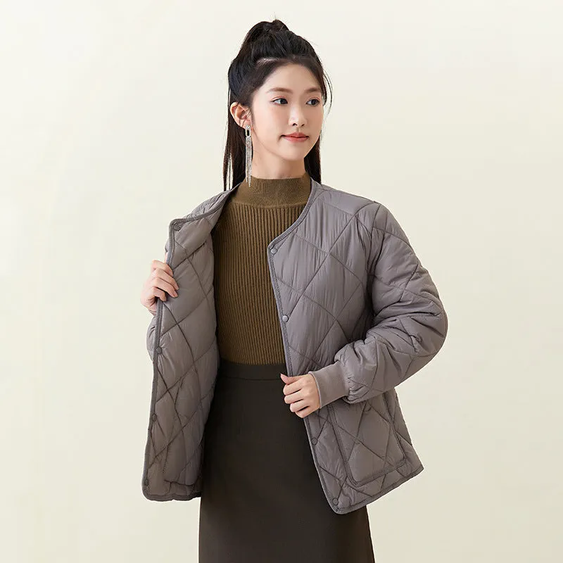 Winter women's padded cotton, fattened, light and thin students' warm long-sleeved cotton-padded clothes, women's outer cotton-padded clothes, tops 2333